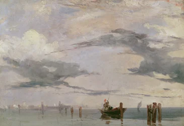Blick auf die Lagune bei Venedig, 1826